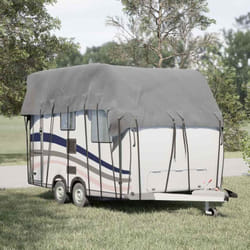 vidaXL Telo per Roulotte Grigio 500x300 cm in Tessuto Non Tessuto