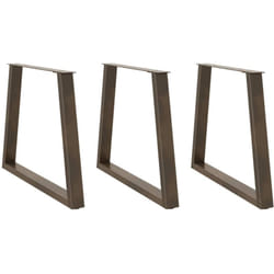 Gambe per Tavolo Pranzo a v 3pz Naturale 70x(72-73,3)cm Acciaio Vidaxl 904467