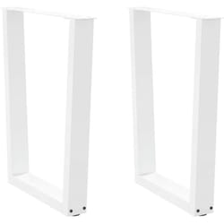 Gambe per Tavolo Pranzo a V 2 pz Bianco 60x(72-73,3)cm Acciaio vidaXL132706