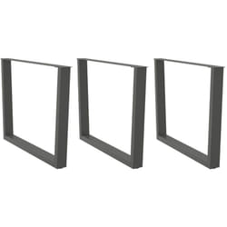 Gambe Tavolo Pranzo a v 3 pz Antracite 100x(72-73,3)cm Acciaio Vidaxl 485980