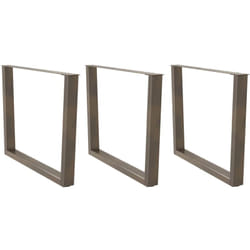 Gambe Tavolo Pranzo a v 3 pz Naturale 100x(72-73,3)cm Acciaio Vidaxl 982212