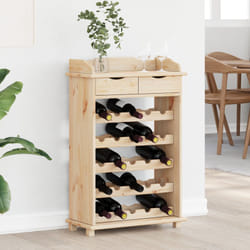 Portabottiglie vidaXL 90x60x30 cm in legno massello di pino