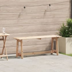 Panchina da esterno 119x35x47 cm in legno massello di pino Vidaxl