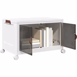 Colore: Bianco e marrone Materiale: Polipropilene Dimensioni (aperto): 65 x 40 x 41,5 cm (L x P x A) Dimensioni (piegato): 64 ...