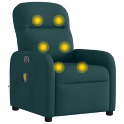 VidaXL 3302968 sedia massaggiante elettrica Verde scuro Tessuto - Vista aggiuntiva 8