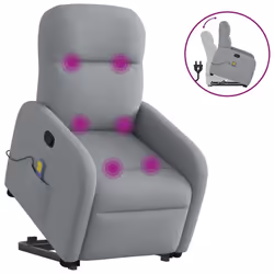 VidaXL 3302982, Tessuto, Grigio, Schiuma, 110 kg, 660 mm, 880 mm