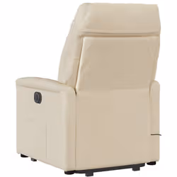 VidaXL 3303070 sedia massaggiante elettrica Crema Tessuto - Vista aggiuntiva 7