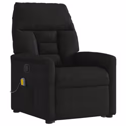 VidaXL 3303097 sedia massaggiante elettrica Nero Microfibra - Vista aggiuntiva 4