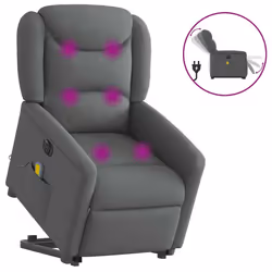 VidaXL 3303225, Tessuto, Grigio, Schiuma, 110 kg, 780 mm, 950 mm