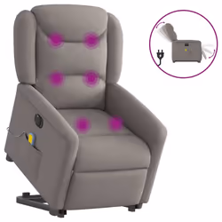 VidaXL 3303231, Tessuto, Grigio talpa, Schiuma, 110 kg, 780 mm, 950 mm