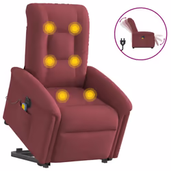 VidaXL 3303277, Tessuto, Rosso, Schiuma, 110 kg, 770 mm, 915 mm