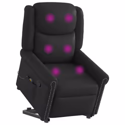 VidaXL 3303420, Ecopelle, Nero, Schiuma, 110 kg, 770 mm, 925 mm