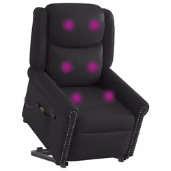 VidaXL 3303424, Ecopelle, Nero, Schiuma, 110 kg, 770 mm, 925 mm