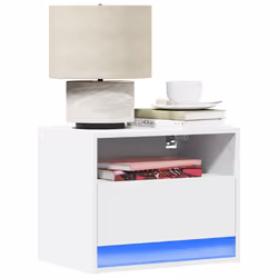 VidaXL 852062 comodino Bianco - Vista aggiuntiva 2