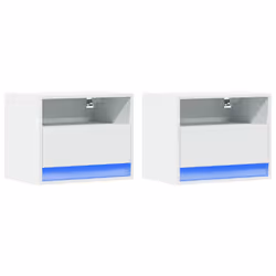 VidaXL 852062 comodino Bianco - Vista aggiuntiva 3