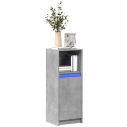 Credenza con led Grigio Cemento 38x34x100 cm Legno Multistrato Vidaxl 759406