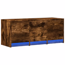 vidaXL Mobile Porta TV con LED Rovere Fumo 97x34x40 cm in Truciolato - Vista aggiuntiva 3