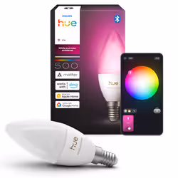 Philips Hue White and Color ambiance A oliva B39 – Lampadina smart LED E14 - Vista aggiuntiva 3