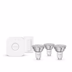 Philips Hue White and Color ambiance Essential starter kit: 3 lampadine connesse GU10 (345 lm) + Dimmer Switch - Vista aggiuntiva 2