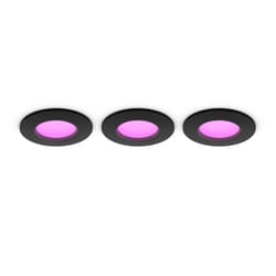 Philips Hue White and Color ambiance Luce da incasso sottile da 90 mm in confezione da 3