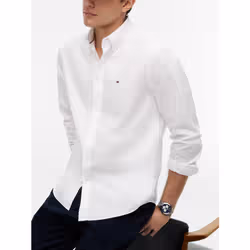 Tommy Hilfiger MW0MW39988YBR Camicia Collo botton down Cotone - Vista aggiuntiva 3