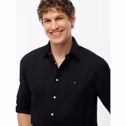 Tommy Hilfiger MW0MW39988BDS Camicia Collo botton down Cotone - Vista aggiuntiva 3