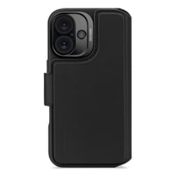 Decoded Leather Detachable Wallet Custodia a borsellino iPhone 16 Nero