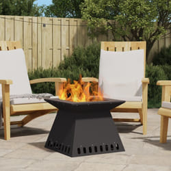 Vidaxl - Braciere Nero 48x48x40 cm Acciaio