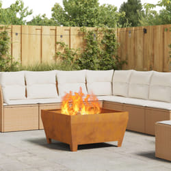 Vidaxl - Braciere Quadrato 80x80x43 cm in Acciaio Inossidabile di