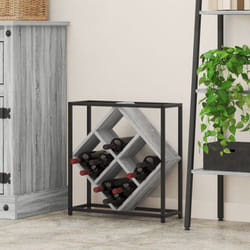 Portabottiglie Grigio Sonoma 51x18x52,5 cm Legno ingegnerizzato Vidaxl