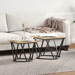 Vidaxl - Tavolini 2 pz in legno ingegnerizzato rovere Sonoma