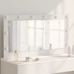 Specchio da Toeletta con luci led Bianco 100x55x18 cm Vidaxl