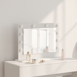 Specchio da Toeletta con Luci led Bianco 60x45x18 cm - Vidaxl