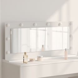 Specchio da trucco con luci led Bianco 100x45x18 cm Vidaxl