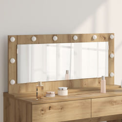Specchio Vanity con luci led Quercia Artigianale 100x45x18 cm Vidaxl