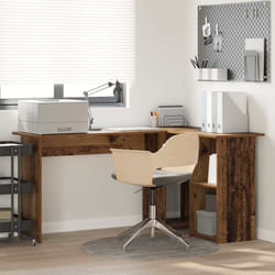 vidaXL Scrivania Legno vecchio 142 x 102 x 73 cm Legno multistrato