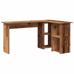 vidaXL Scrivania Legno vecchio 142 x 102 x 73 cm Legno multistrato - Vista aggiuntiva 2