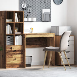 vidaXL Scrivania Rustica Finitura in Legno Vecchio Legno 80 x 40 x 76 cm