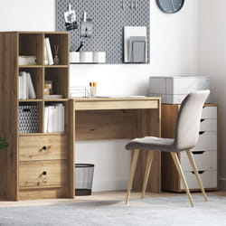 vidaXL Scrivania da scrivere Rovere artigianale Legno ingegnerizzato