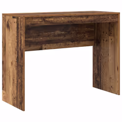vidaXL Scrivania Legno vecchio 100 x 40 x 76 cm Legno multistrato - Vista aggiuntiva 2