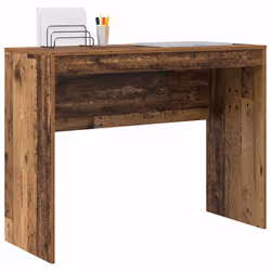 vidaXL Scrivania Legno vecchio 100 x 40 x 76 cm Legno multistrato - Vista aggiuntiva 3