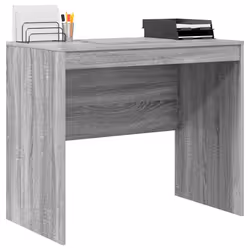 vidaXL Scrivania Grigio sonoma 90 x 50 x 76 cm Legno multistrato - Vista aggiuntiva 3