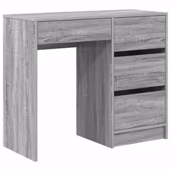 vidaXL Scrivania Grigio Sonoma 90 x 37,5 x 75 cm Legno multistrato - Vista aggiuntiva 2