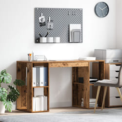 vidaXL Scrivania Marrone Legno Vecchio Legno Massello di Recupero Standard