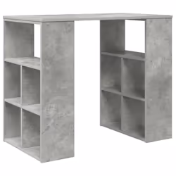 vidaXL Scrivania Grigio 90 x 50 x 75 cm Legno multistrato - Vista aggiuntiva 2