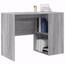 vidaXL Scrivania Grigio Sonoma 102 x 50 x 75 cm Legno multistrato - Vista aggiuntiva 3