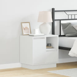 Vidaxl - Comodini con led 2 pz Bianco 50x34,5x50 cm