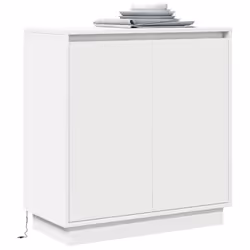 vidaXL Credenza con porta Bianco 71 x 34.5 x 75 cm Legno multistrato - Vista aggiuntiva 3