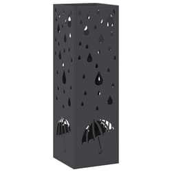 VidaXL 868476 portaombrelli Acciaio Nero