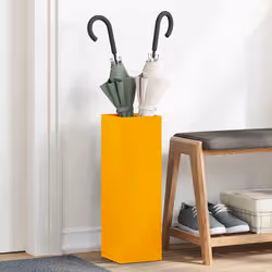 VidaXL 868485 portaombrelli Acciaio Giallo - Vista aggiuntiva 2